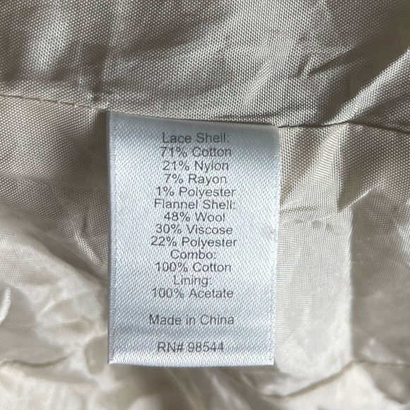 Anthropologie Lace Blazer Jacket By Tabitha Size Medium - Picture 4 of 9